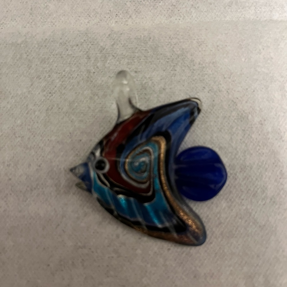 Blown glass pendant